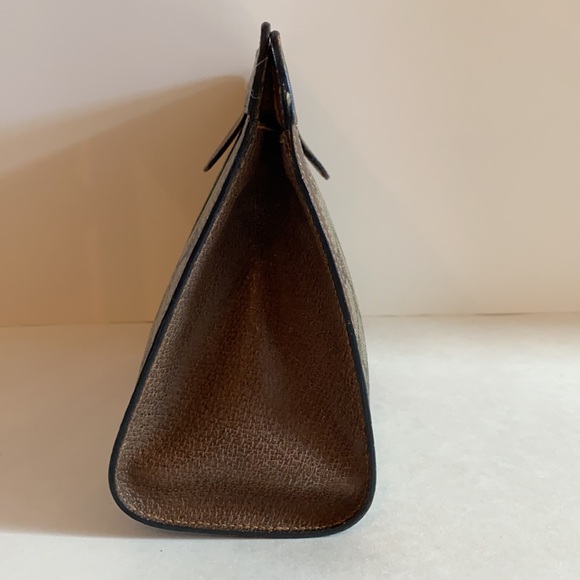 Gucci Sherry Line Clutch/Cosmetic pouch GG PVC leather trim - Picture 5 of 13